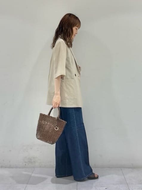 kyokaさんの「UNTITLED｜【吸水速乾/洗える】ハーフスリーブジャケット」を使ったコーディネート
