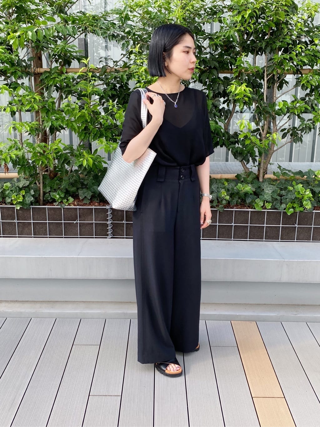Uさんの「HIROKO HAYASHI｜ZANA(ザーナ)トートバッグM」を使ったコーディネート