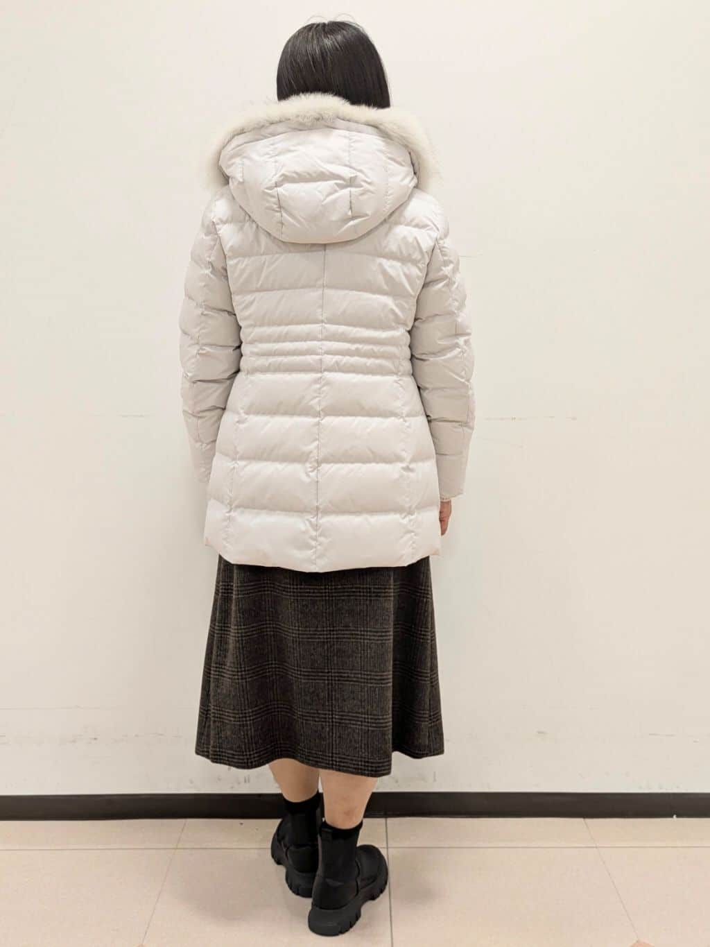 ともさんの「UNTITLED｜【重ね着もおすすめ/洗える】ウールカシミヤ クルーネックニット」を使ったコーディネート