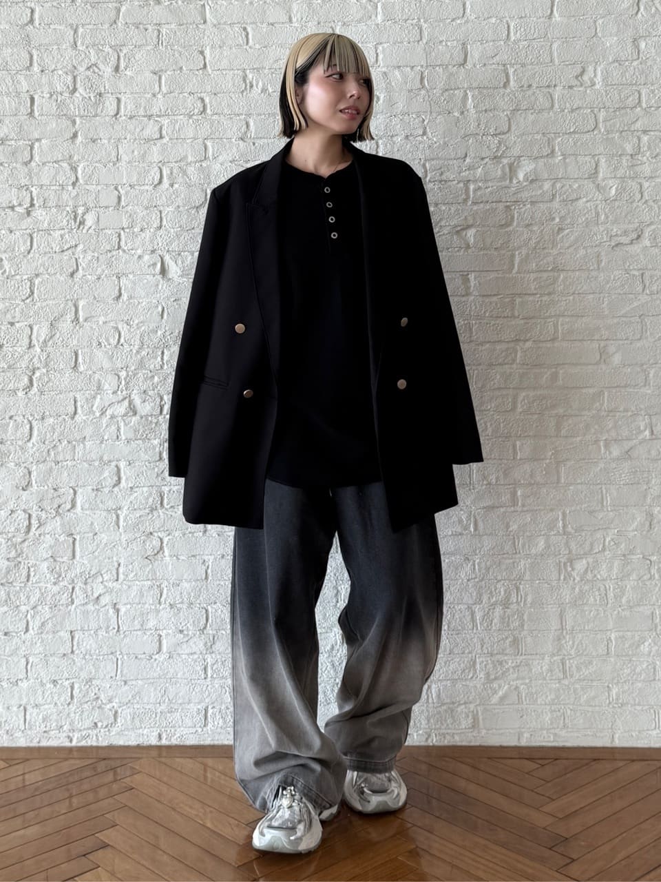 川本葵さんの「tk.TAKEO KIKUCHI｜」を使ったコーディネート
