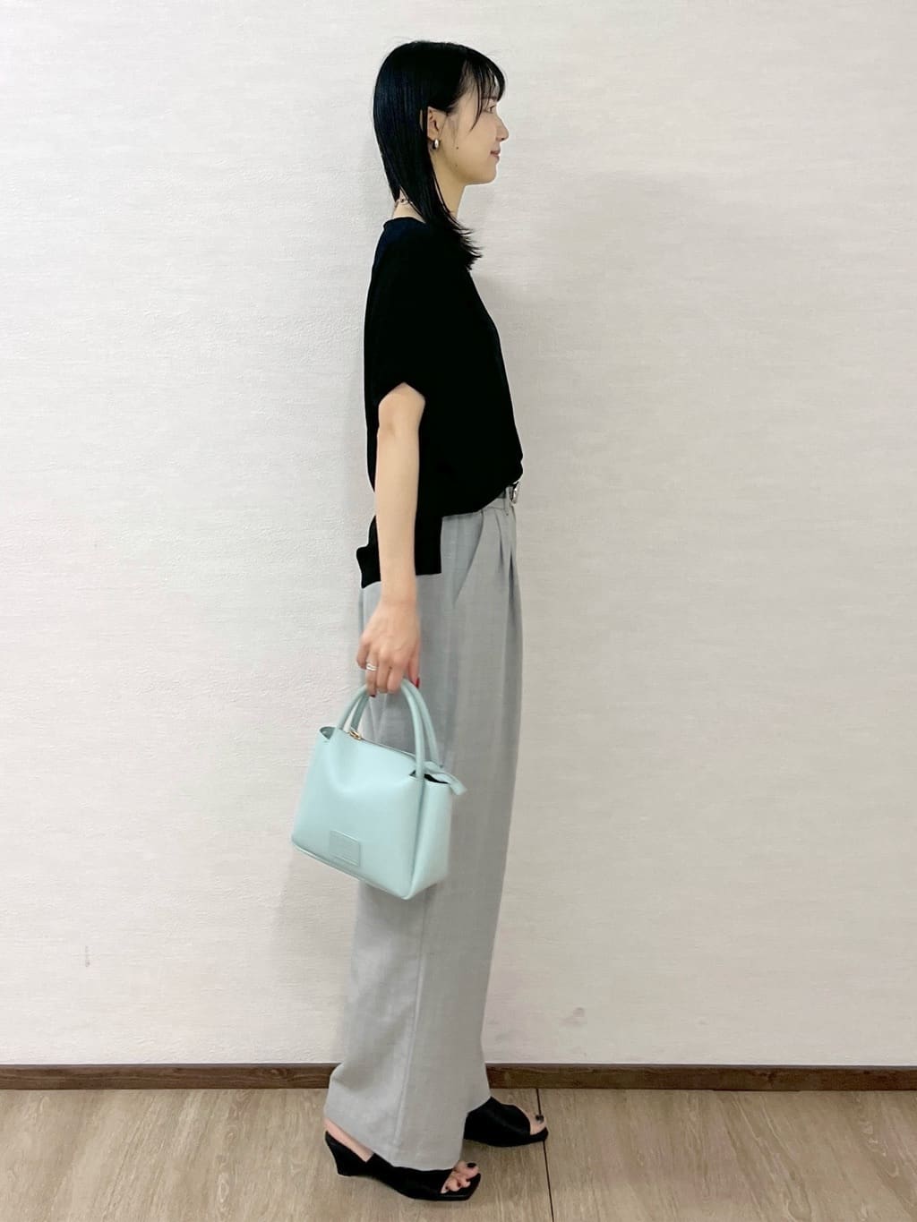 sachikoさんの「OPAQUE.CLIP｜《6色展開／S-LLサイズ》ドルマンスリーブニット【UV／接触冷感／洗濯機洗い可／抗ピル】」を使ったコーディネート