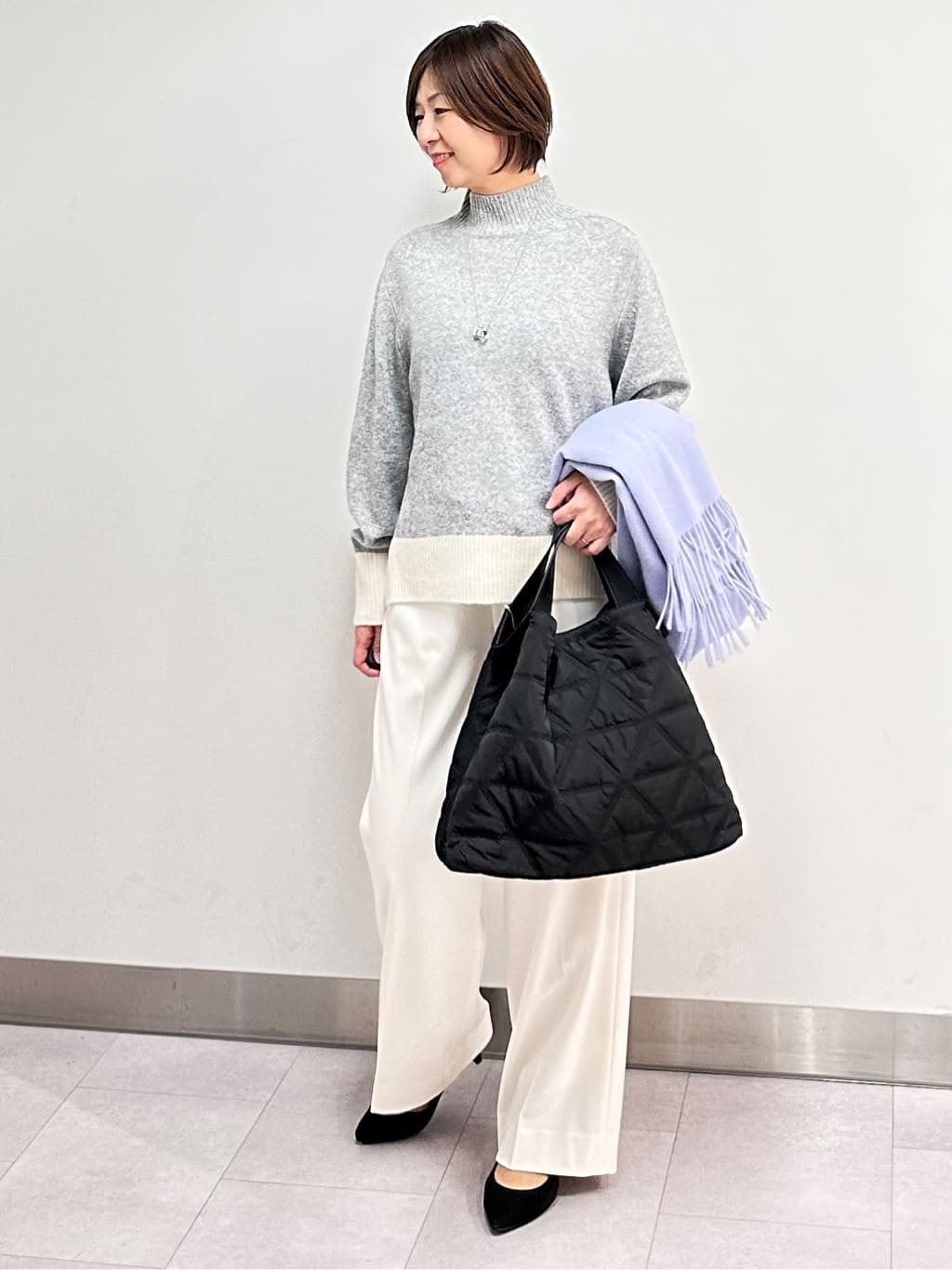 みなこさんの「UNTITLED｜【はっ水機能/フード取り外し可/防寒】ロングダウンコート」を使ったコーディネート