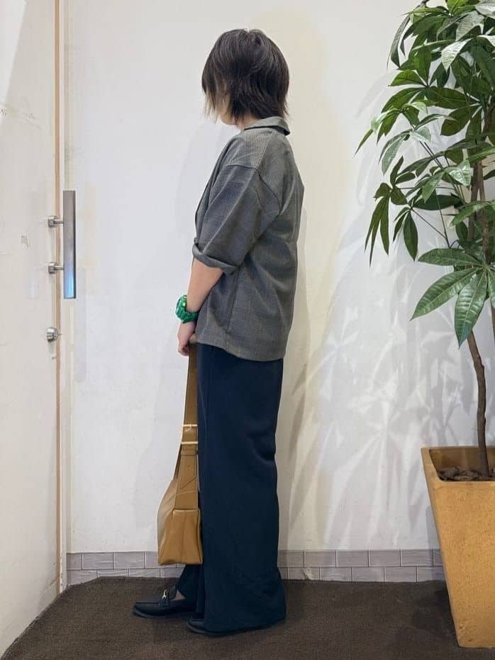 misakiさんの「SHOO･LA･RUE｜【セットアップ可/洗濯後しわになりにくい】5分袖テーラードジャケット」を使ったコーディネート