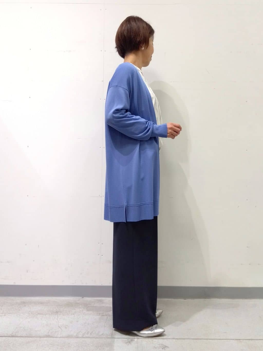 Kさんの「INDIVI｜【着る日傘／遮熱／UVケア】ワイドパンツ」を使ったコーディネート
