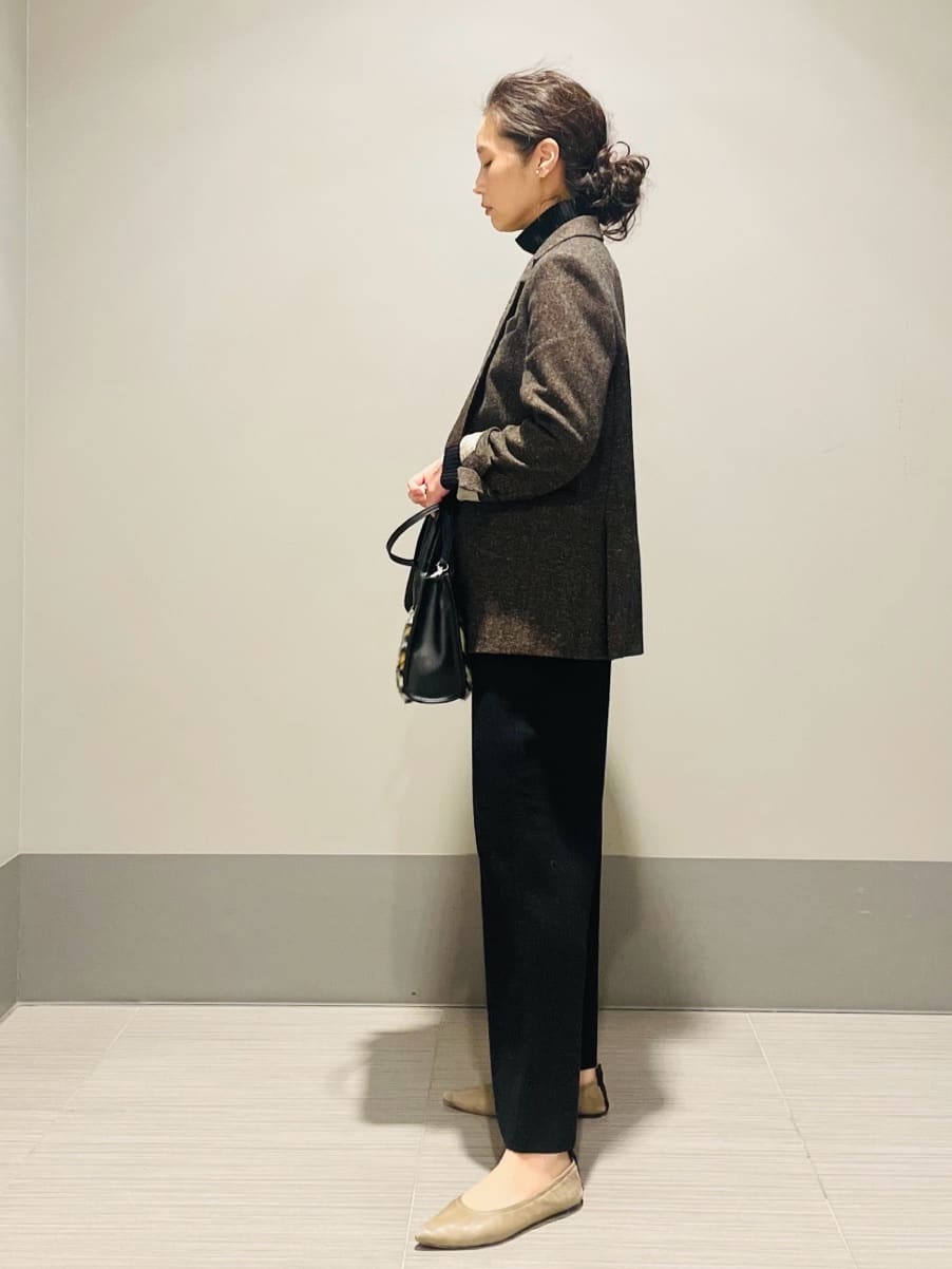 Annさんの「DRESSTERIOR｜◆TICCA（ティッカ）ミラノリブワイドニットパンツ」を使ったコーディネート