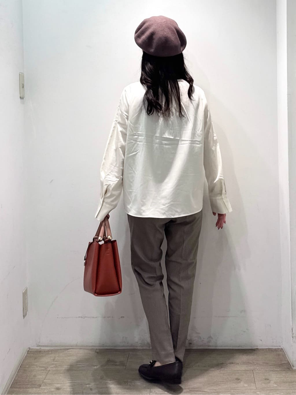 yuicciさんの「OPAQUE.CLIP｜バイカラーボウタイブラウス【洗濯機OK】」を使ったコーディネート