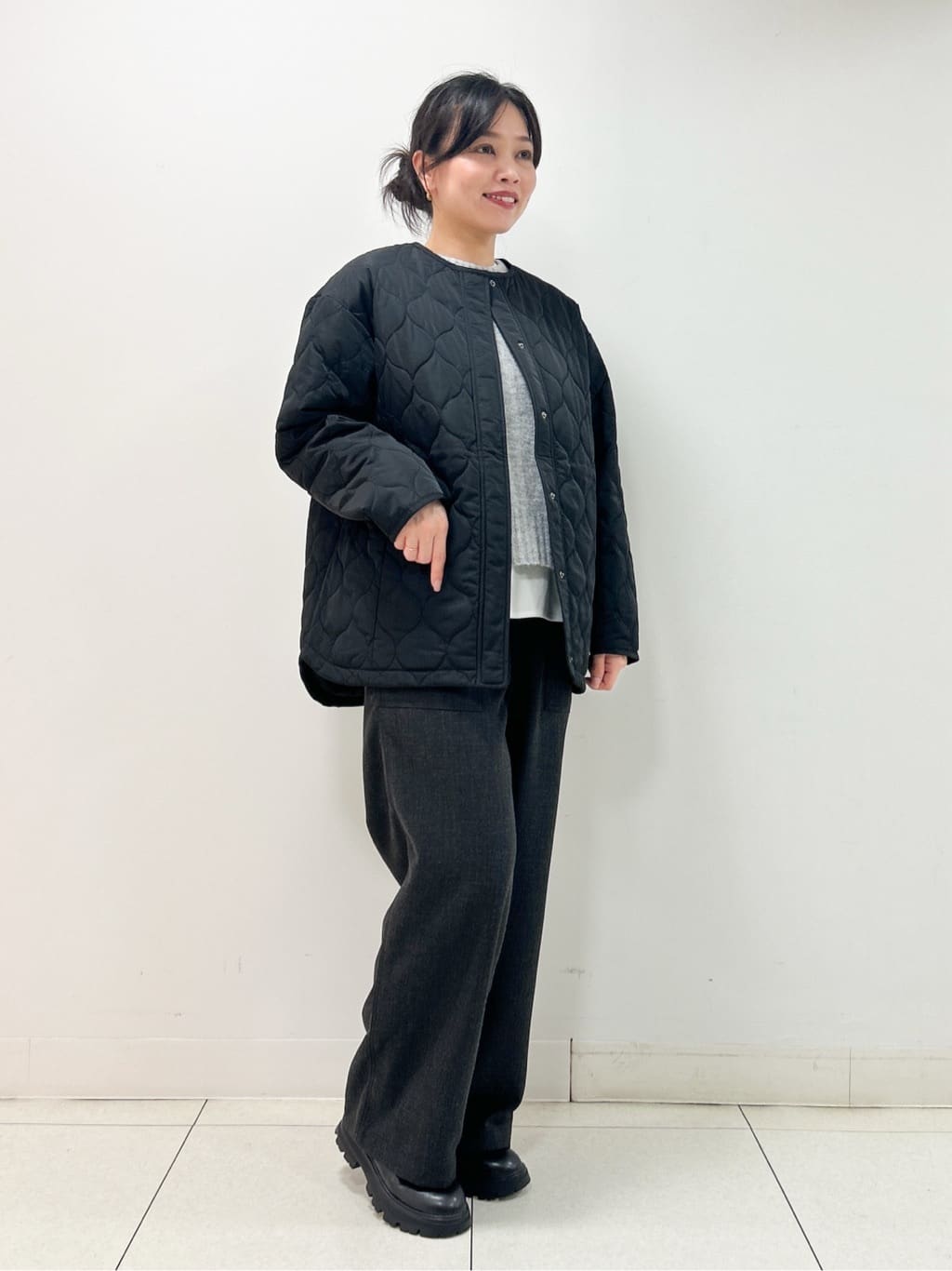 Kaiさんの「Dessin｜【洗える】クルーネックワイドニット」を使ったコーディネート