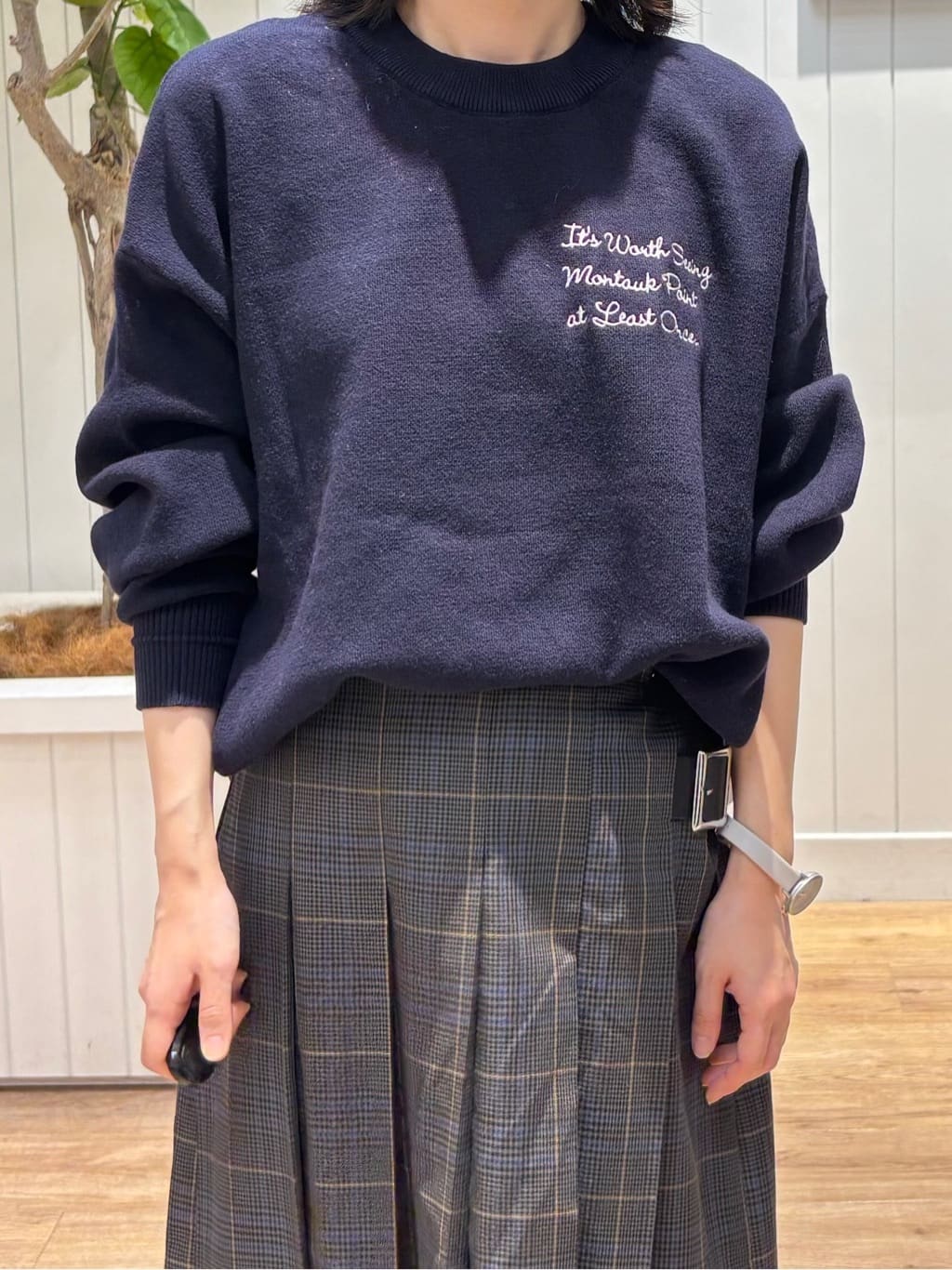 OKADAさんの「Dessin｜【洗える】ワイドプリーツスカート」を使ったコーディネート