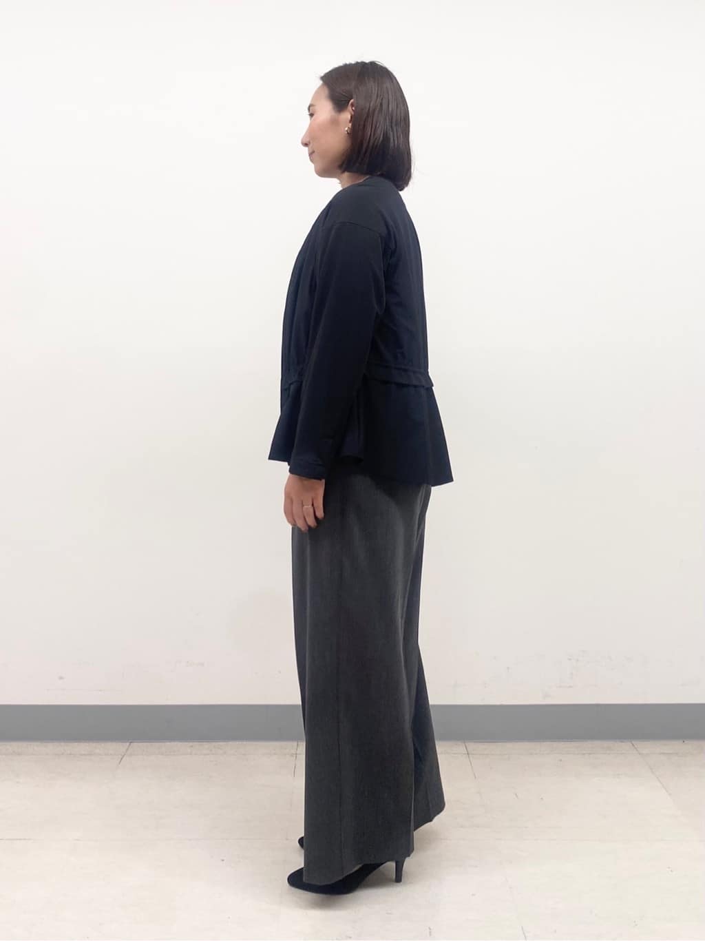 YUKARIさんの「INDIVI｜【洗える／体型カバー】美シルエットニット」を使ったコーディネート