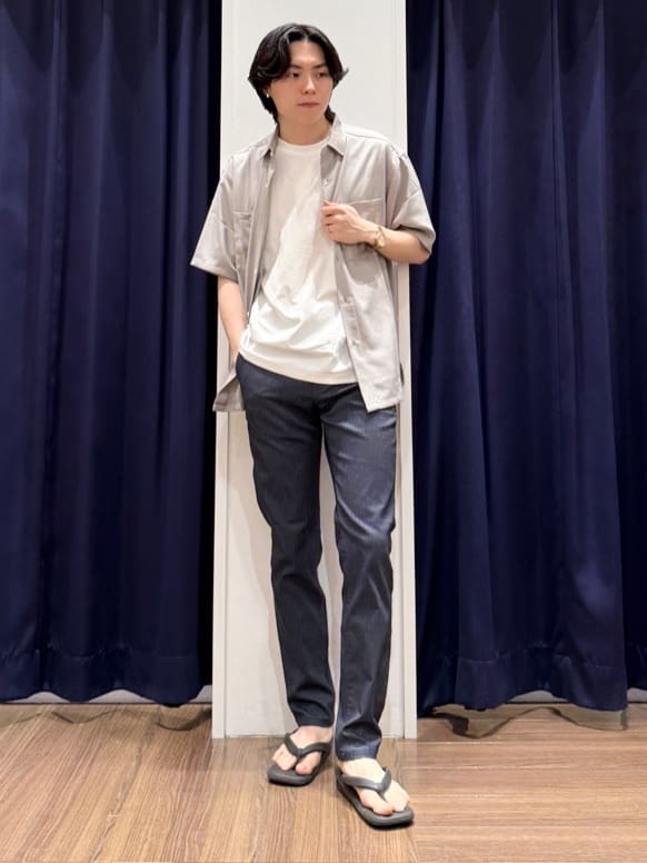 Tightさんの「THE SHOP TK｜パーフェクテックリンクス半袖Tシャツ 【接触冷感／吸水速乾／UVカット／洗濯機OK】」を使ったコーディネート