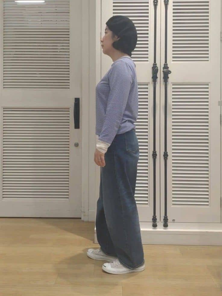 kaiさんの「Dessin｜【洗える】デニムカーブパンツ」を使ったコーディネート