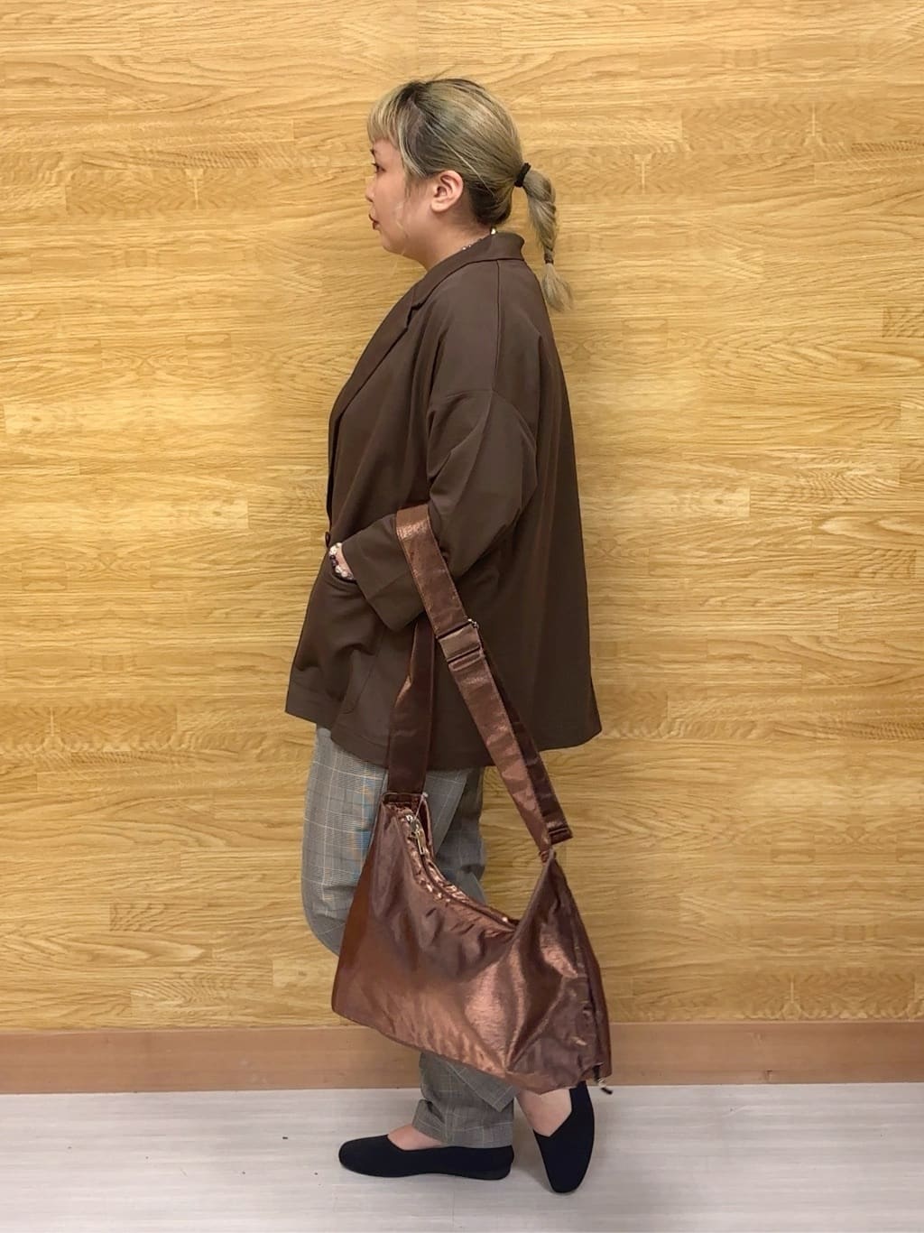 ぁむさんの「SHOO･LA･RUE｜【S-LL/ひんやり】さらっとしたタッチが心地よい ダブルブレストジャケット」を使ったコーディネート