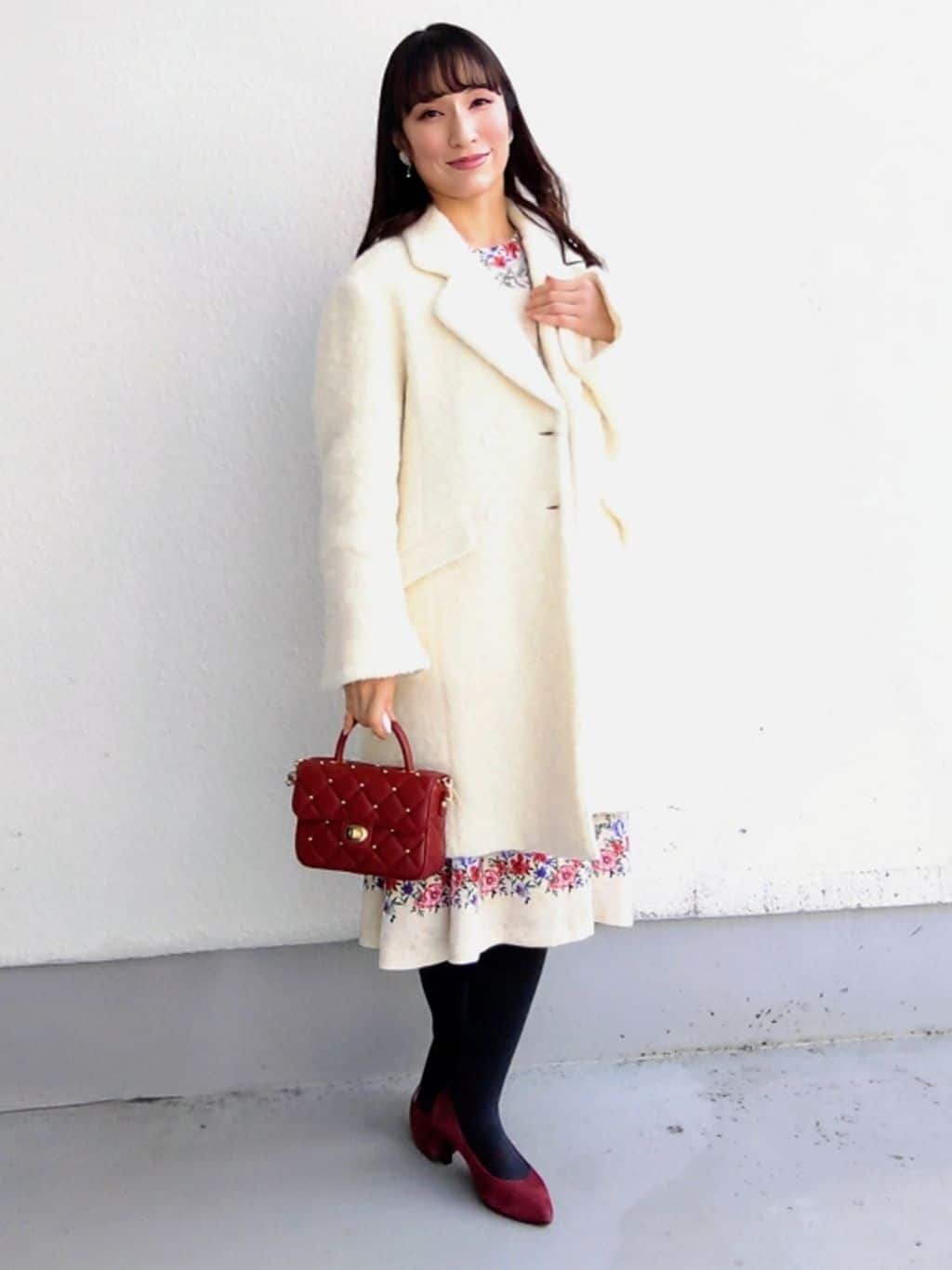 keinaさんの「SunaUna｜【COLLECTION LINE】ブークレーコート」を使ったコーディネート