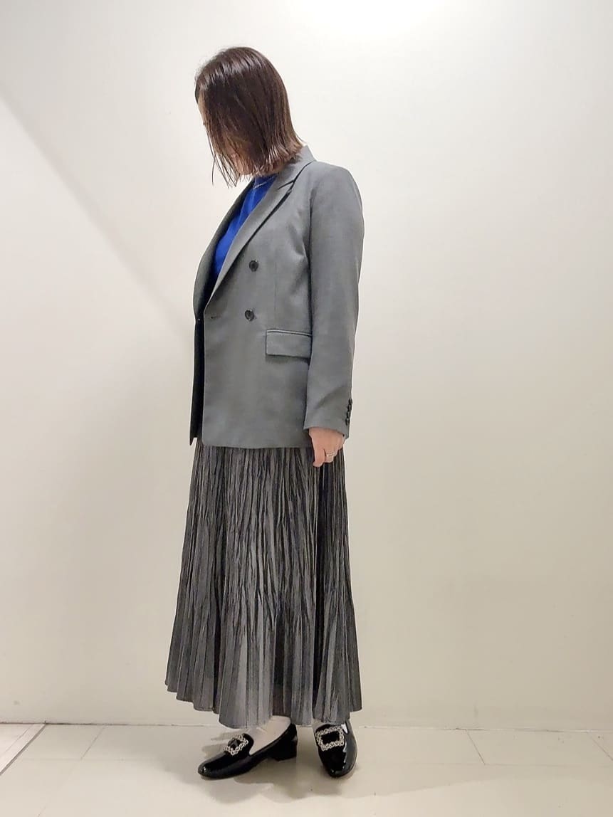 YUIさんの「UNTITLED｜【セットアップ可】ウールライク ダブルブレストジャケット」を使ったコーディネート