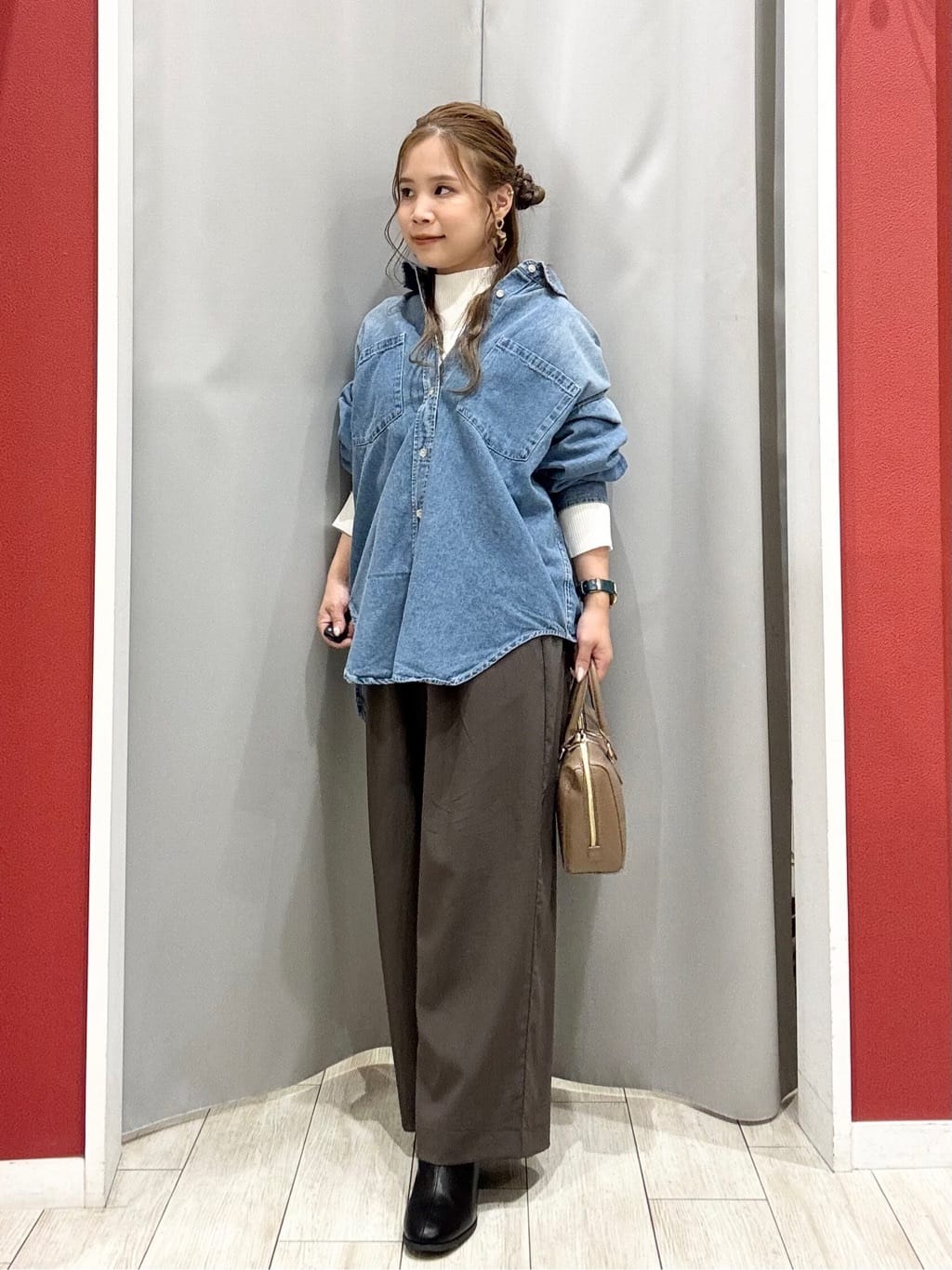 shioさんの「SHOO･LA･RUE｜【着丈選べる/S-LL】触れる度ひんやり ゆるきれい イージーワイドパンツ」を使ったコーディネート
