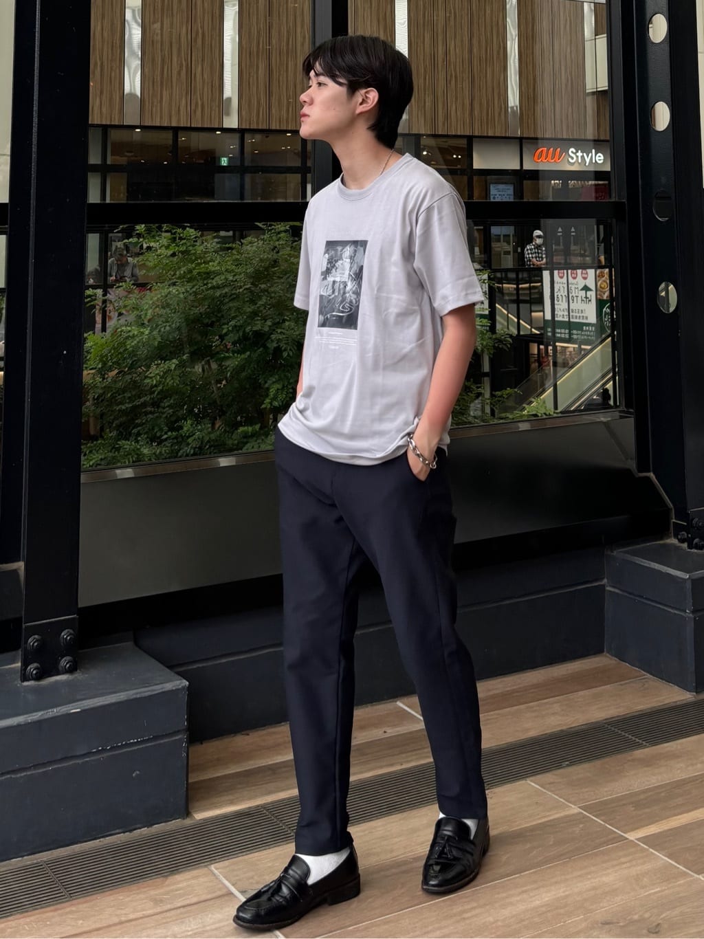 うらしーさんの「THE SHOP TK｜リサイクルアート半袖Tシャツ【接触冷感/洗濯機OK】」を使ったコーディネート