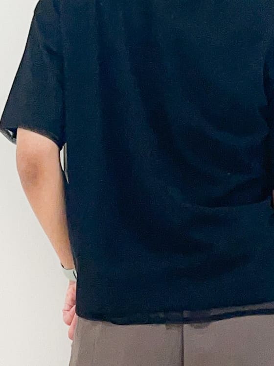 yuuco.さんの「grove｜ラフだけどおしゃれ　チュールレイヤードTシャツ」を使ったコーディネート