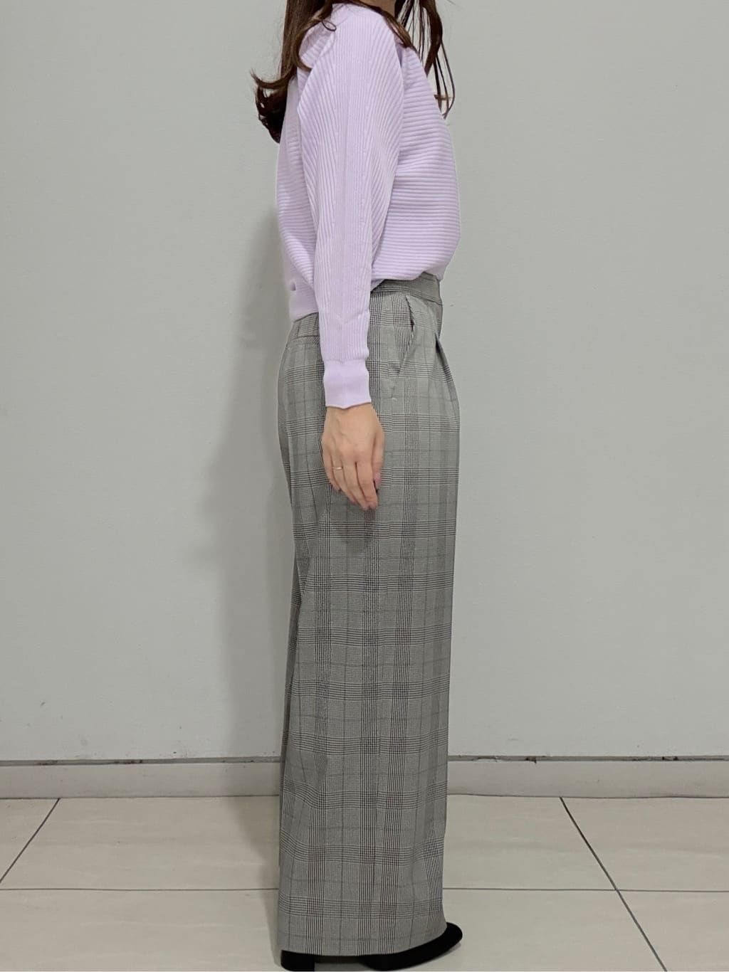 kahoさんの「INDIVI｜【洗える／体型カバー】美シルエットニット」を使ったコーディネート