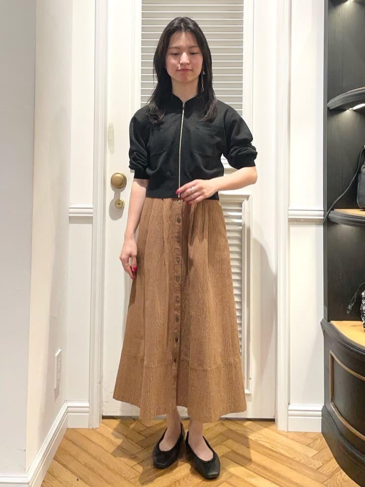 Karinさんの「DRESSTERIOR｜◆ソフトレザーバレエシューズ」を使ったコーディネート