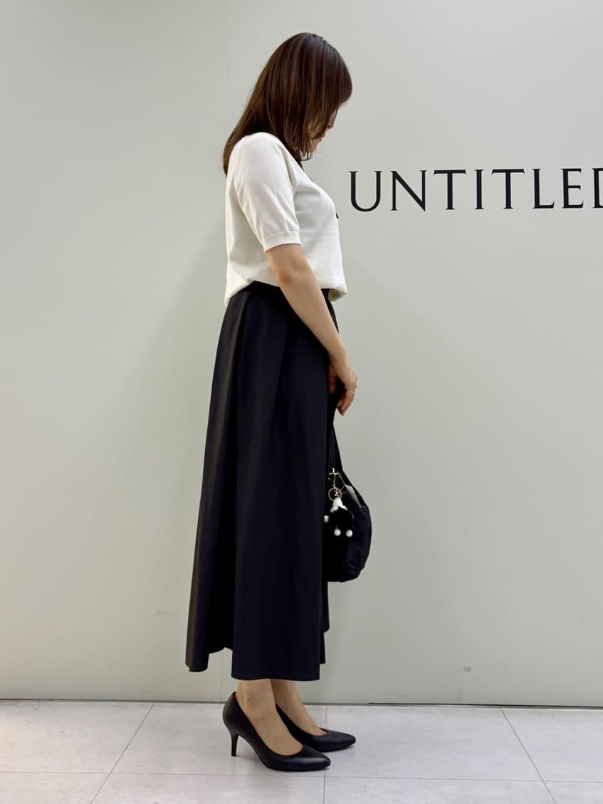 Sakaiさんの「UNTITLED｜【トレンド/きれいめ】5分袖ポロニット」を使ったコーディネート