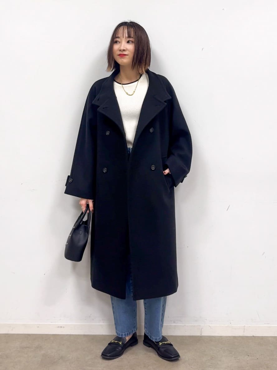 𝐜𝐡𝐢𝐤𝐚さんの「SHOO･LA･RUE｜【S-LL】程よくゆったりな 柔らかデニムテーパードパンツ」を使ったコーディネート