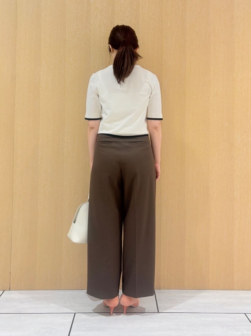 CHISATOさんの「UNTITLED｜【アンサンブル可/薄手/洗える】5分袖クルーニット」を使ったコーディネート