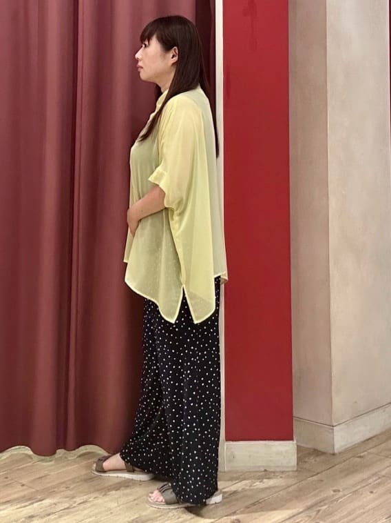 mayuckyさんの「SHOO･LA･RUE｜【ひんやり/選べる2柄】大人のリラックスコーデに プリント柄パンツ」を使ったコーディネート