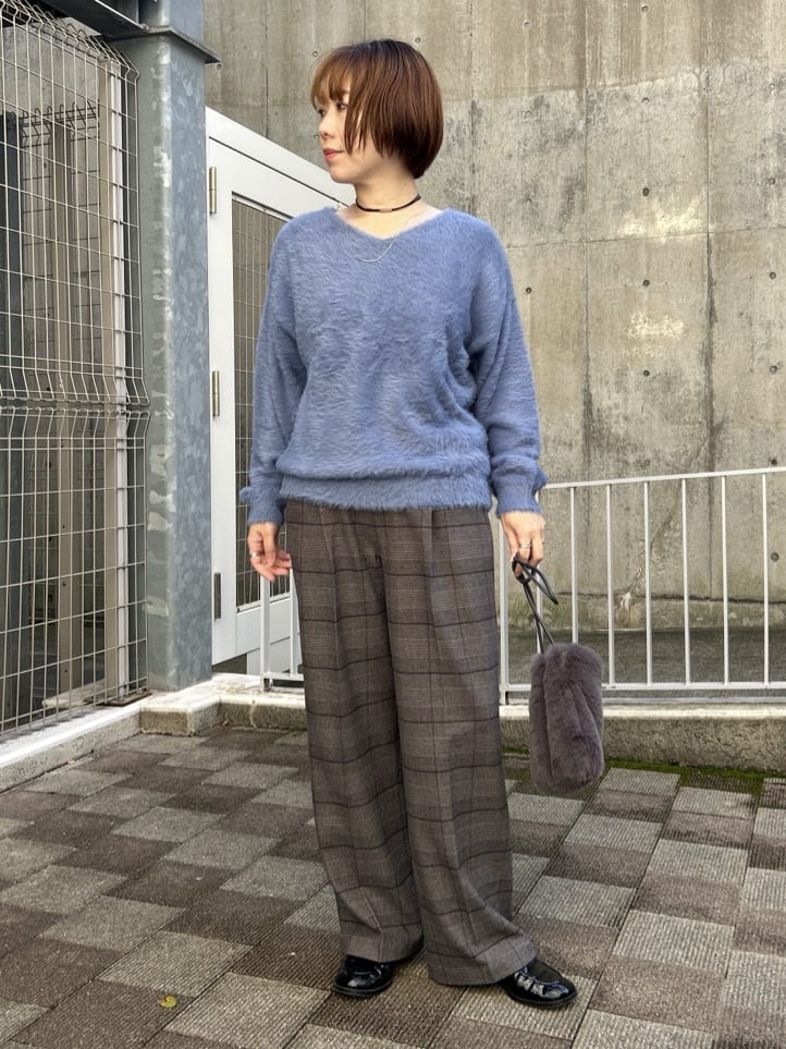 ga_riさんの「THE SHOP TK｜【すっきり見えシルエット】上品ふわもこ中綿ブルゾン」を使ったコーディネート