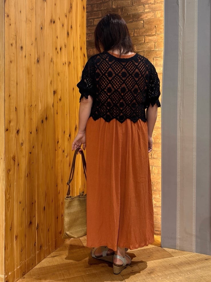 ゆかぴさんの「SHOO･LA･RUE｜【2WAY】大人のほんのり甘いスタイルに クロシェレースカーディガン」を使ったコーディネート