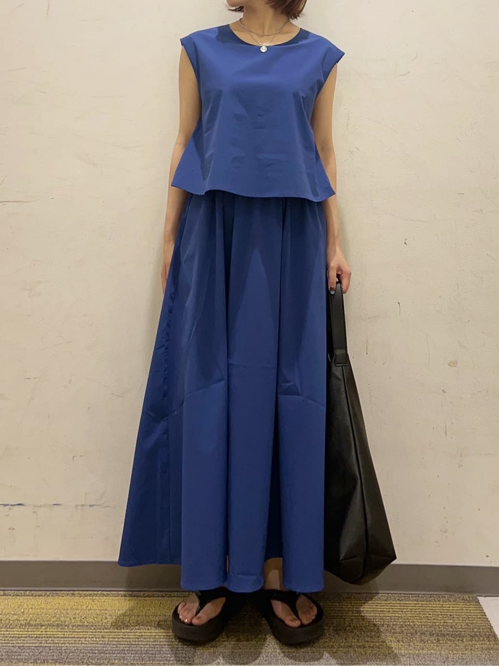 かのさんの「THE SHOP TK｜ドッキングワンピース【接触冷感/撥水/UVカット/洗濯機OK】」を使ったコーディネート