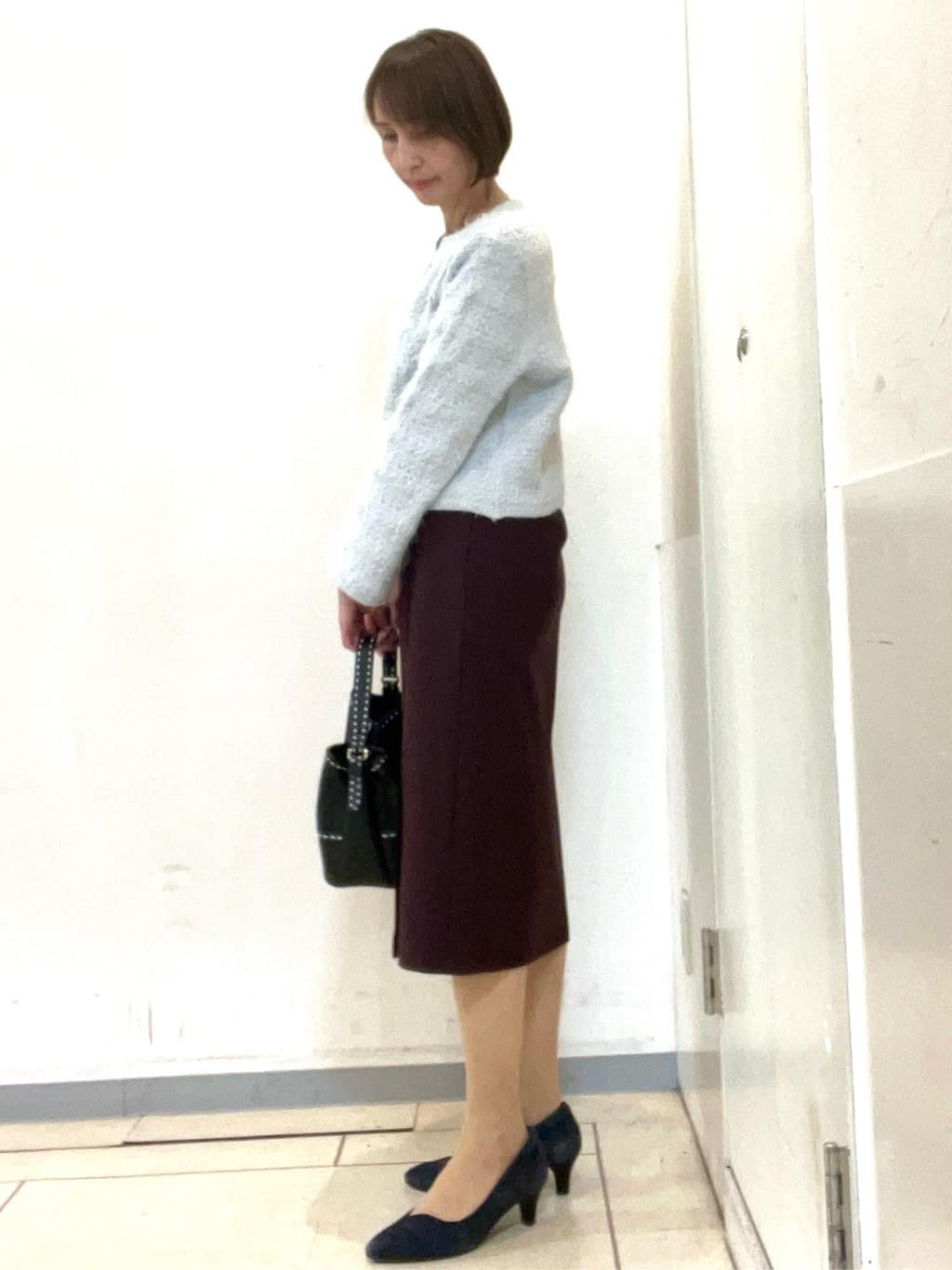 TOMOMIさんの「Reflect｜【お食事会やお出かけに◎】ふんわりジャカード編みカーディガン」を使ったコーディネート
