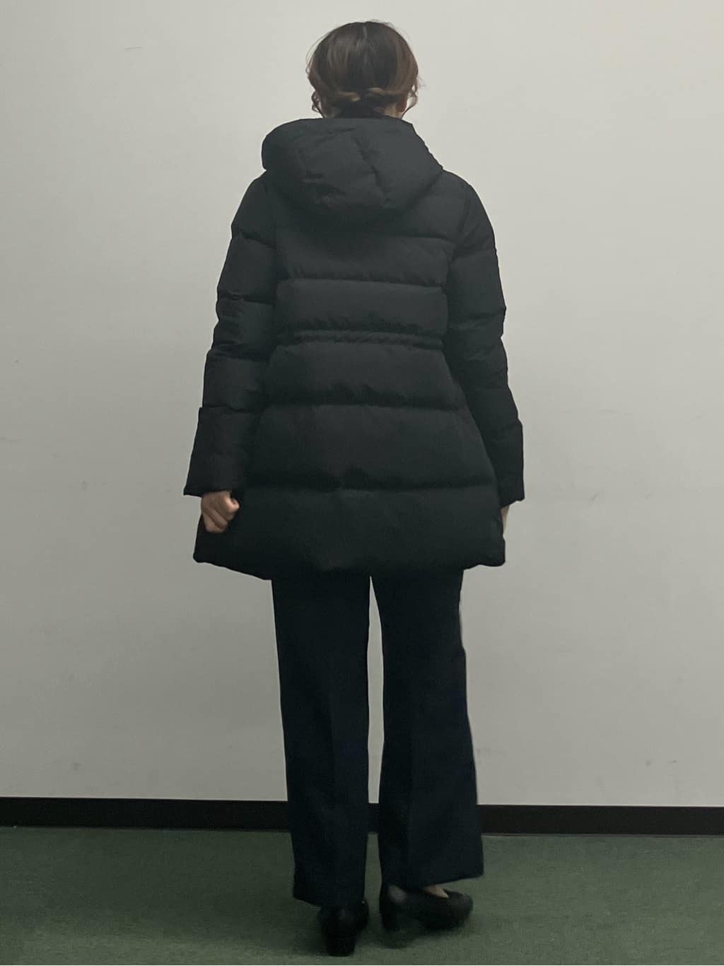 MAYUKIさんの「index｜KAWADAダウンドロストミドルコート【撥水／洗濯機OK／2WAY／静電気防止裏地】《XS～3L》」を使ったコーディネート