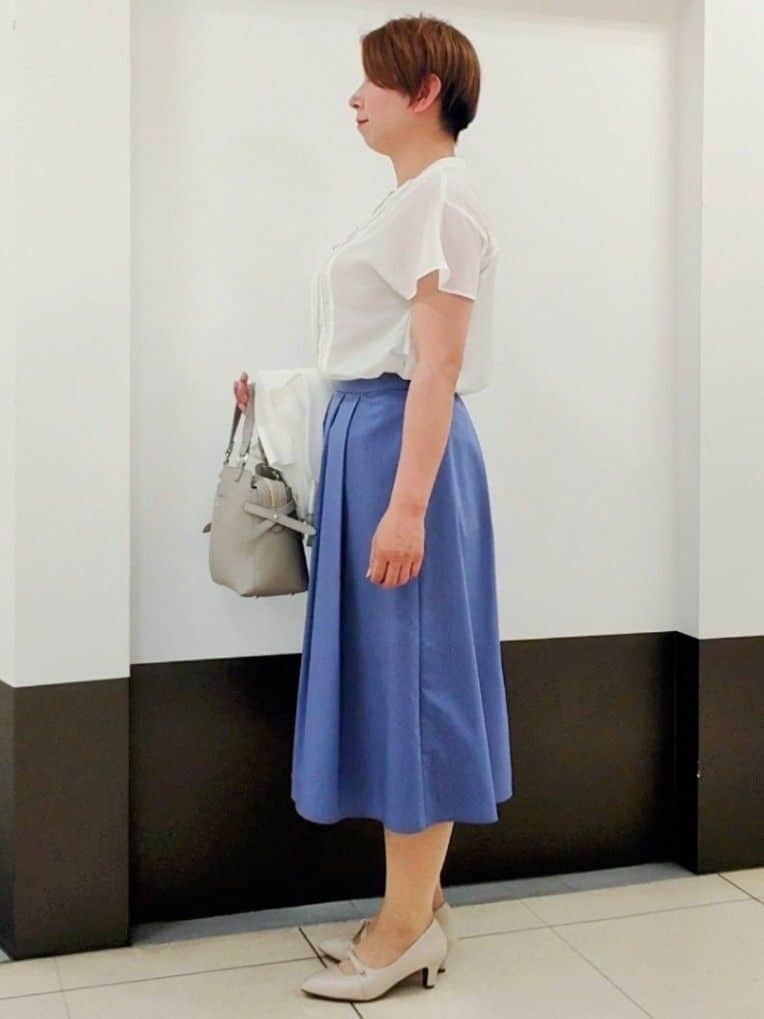 じゅりさんの「Reflect｜◆【選べる7色◎／手洗い可】フロントピンタックデザインブラウス」を使ったコーディネート