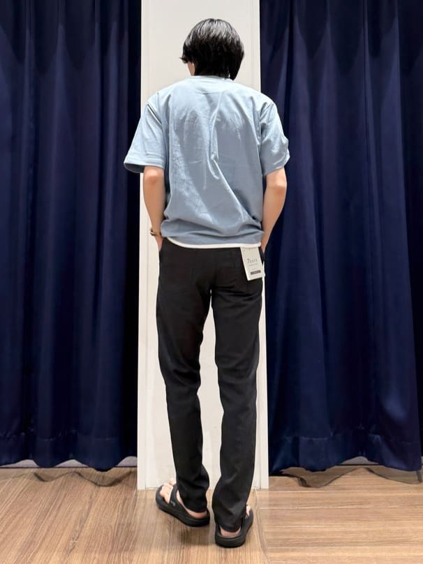 Tightさんの「THE SHOP TK｜楊柳フェイクレイヤード半袖Tシャツ 【吸水速乾/毛玉になりにくい/洗濯機OK】」を使ったコーディネート