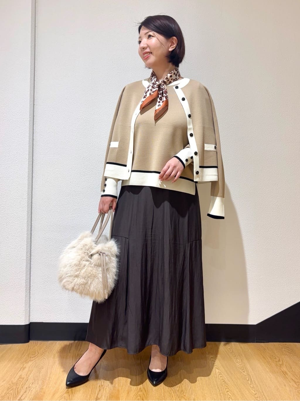 MIKIKOさんの「UNTITLED｜【アンサンブル可/洗える】ウールミラノリブニット」を使ったコーディネート