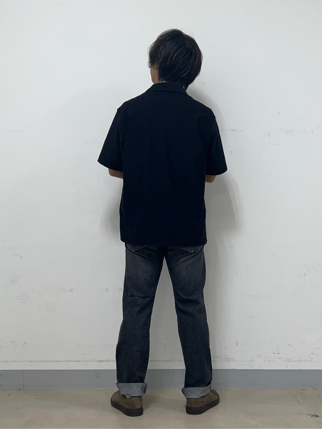 Hiroさんの「TAKEO KIKUCHI｜【COOL CITY WEAR】エアートール オープンカラーシャツ /接触冷感・通気性」を使ったコーディネート