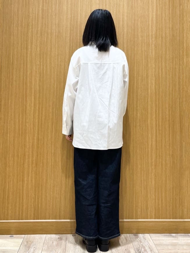 aさんの「OPAQUE.CLIP｜バンドカラーシャツ【洗濯機OK】」を使ったコーディネート