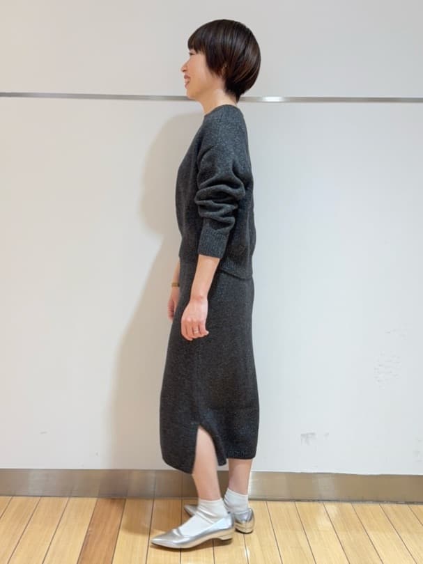 あやさんの「UNTITLED｜【セットアップ可/ゆったり】ウール混ラメニット」を使ったコーディネート