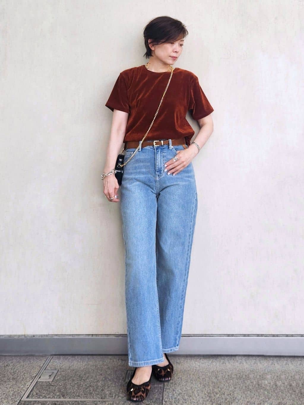 milkyさんの「OPAQUE.CLIP｜シアー刺繍レース前開きブラウス【洗濯機洗い可】」を使ったコーディネート