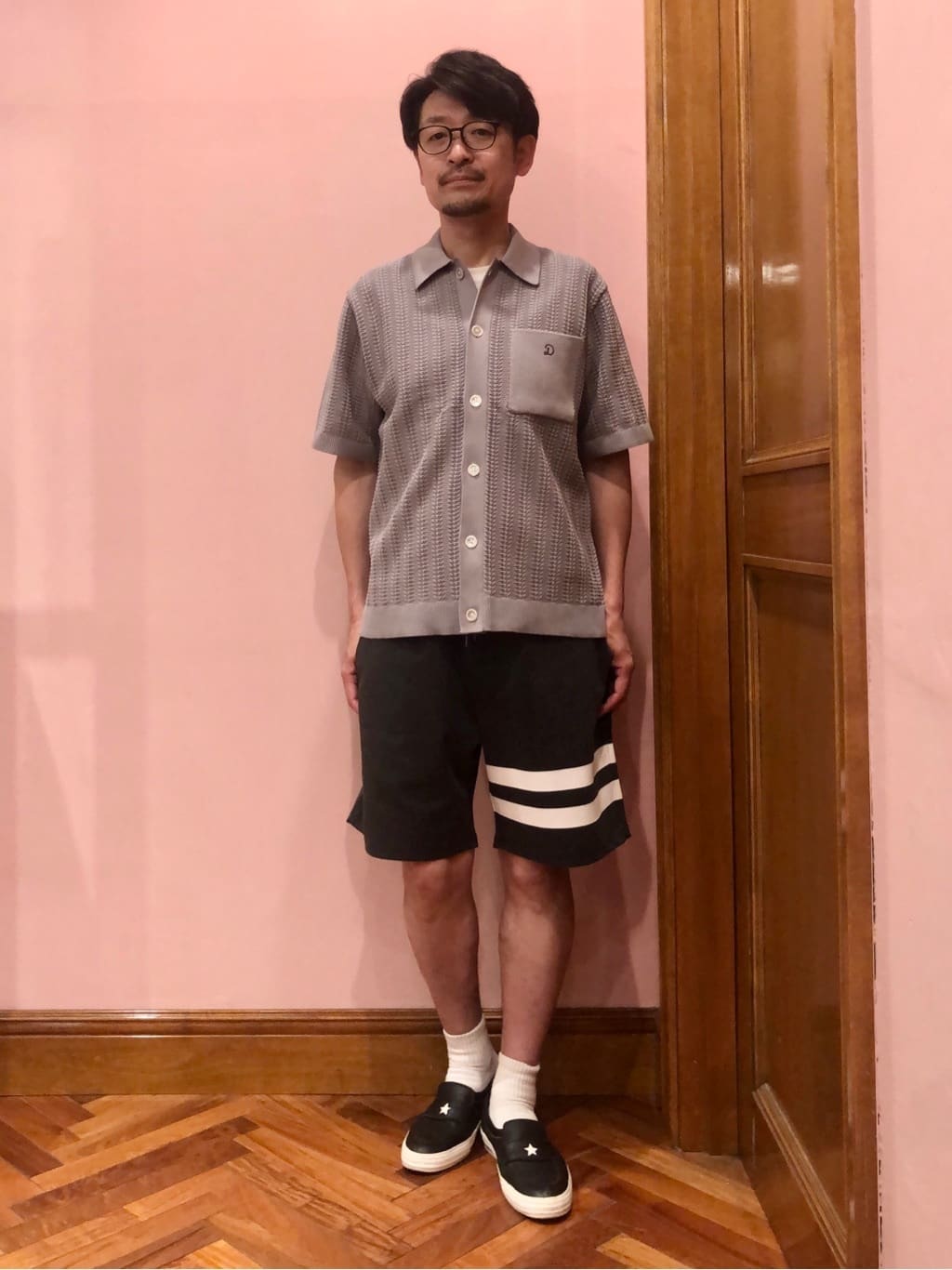 OKJさんの「DRESSTERIOR｜オーガニックコットン キューバニットシャツ」を使ったコーディネート