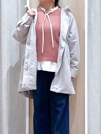 naoさんの「grove｜最終お値下げ！！【名品アウター/3WAY・はっ水】ボアライナー付きモッズコート」を使ったコーディネート