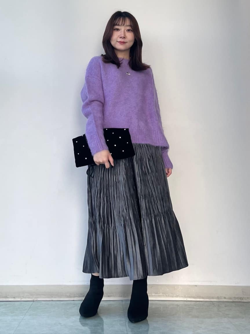 KAHOさんの「UNTITLED｜【ゆったり】アルパカ混シャギーニット」を使ったコーディネート