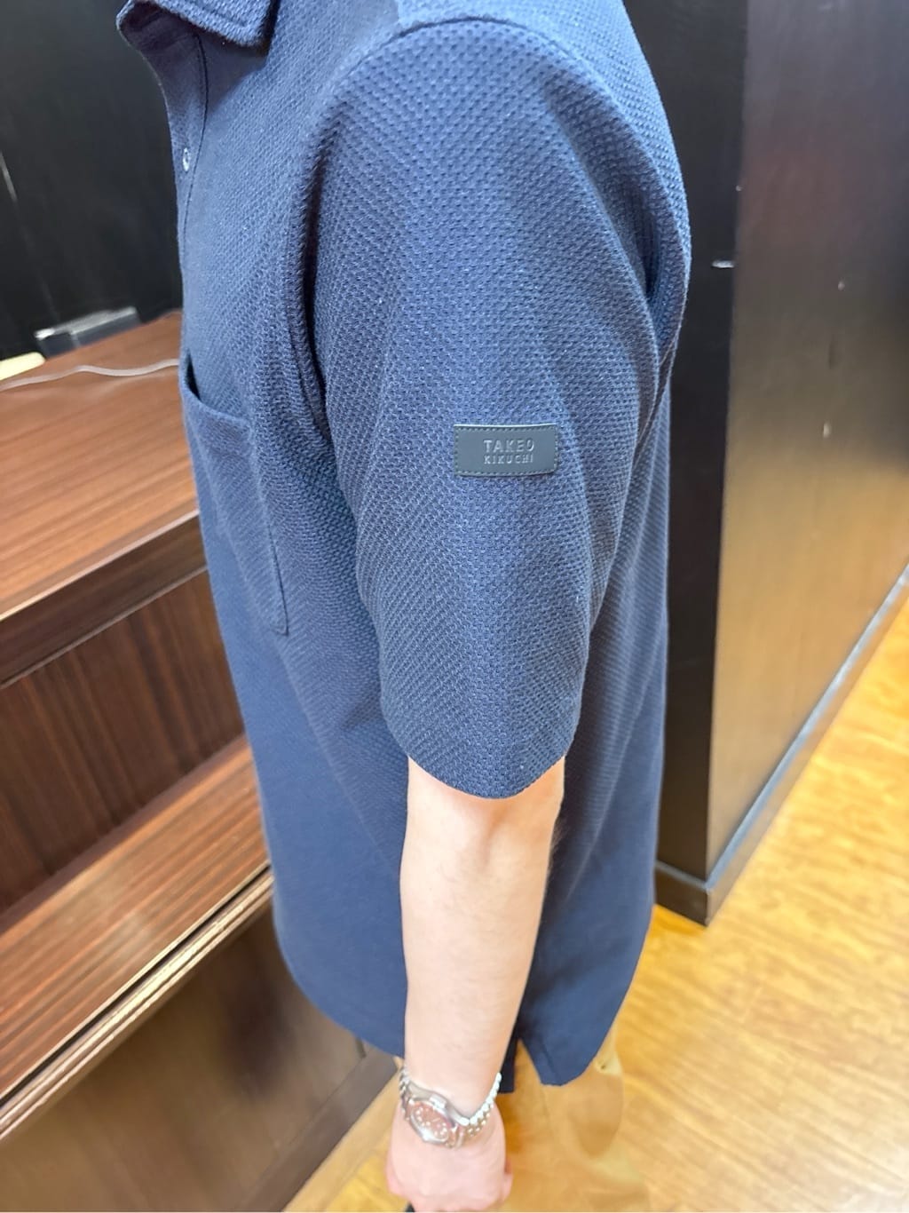 KEIさんの「TAKEO KIKUCHI｜【抗菌防臭】COOL DOTS（R）ドビープリント ジャケット」を使ったコーディネート