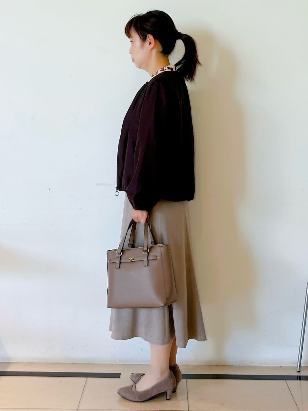 ひーさんの「Reflect｜【ライトアウター／ゆったり羽織れる／気軽な羽織りに◎】ライトブルゾン」を使ったコーディネート