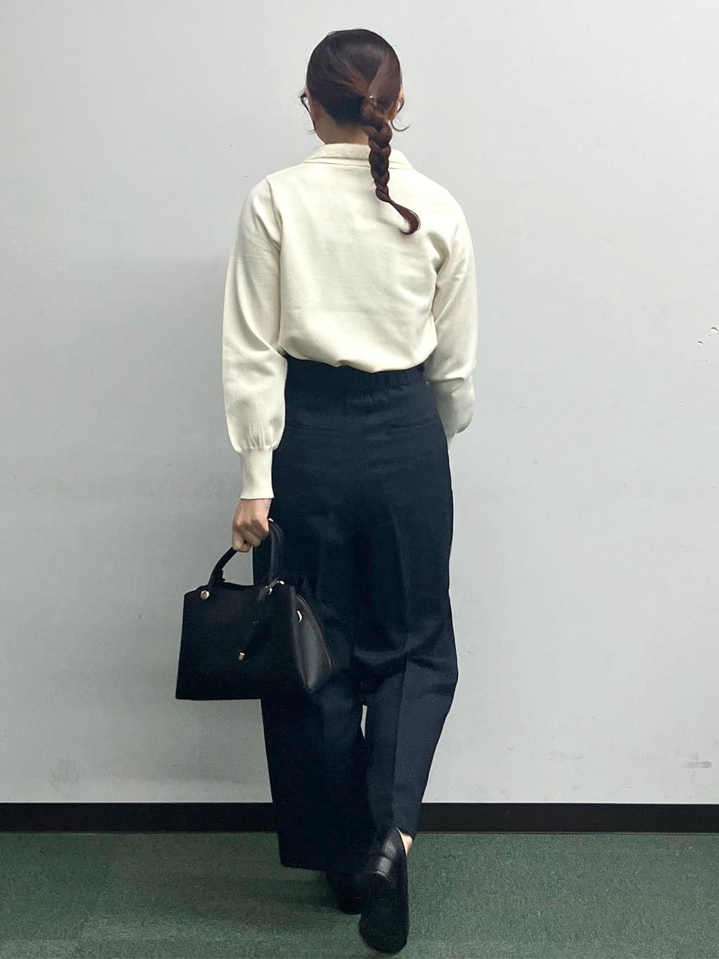 MAYUKIさんの「index｜カルゼツイードストレッチワイドパンツ【洗濯機OK／防シワ／イージーアイロン／抗ピル】」を使ったコーディネート