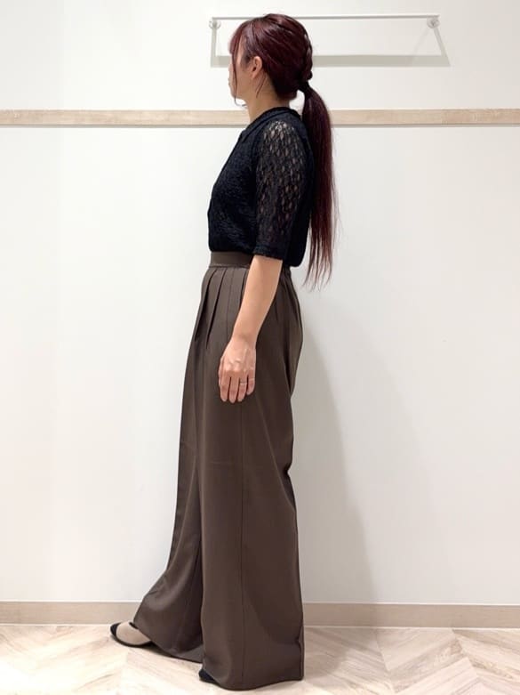 nanaさんの「SHOO･LA･RUE｜【S-LL/5分袖】大人の抜け感 襟付きレーストップス」を使ったコーディネート