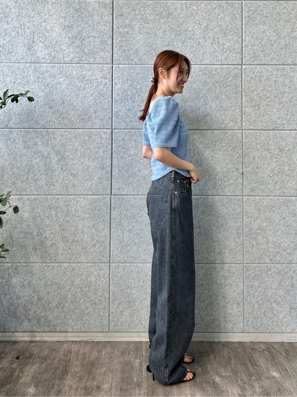 harunaさんの「CODE A｜gather puff jersey tops」を使ったコーディネート