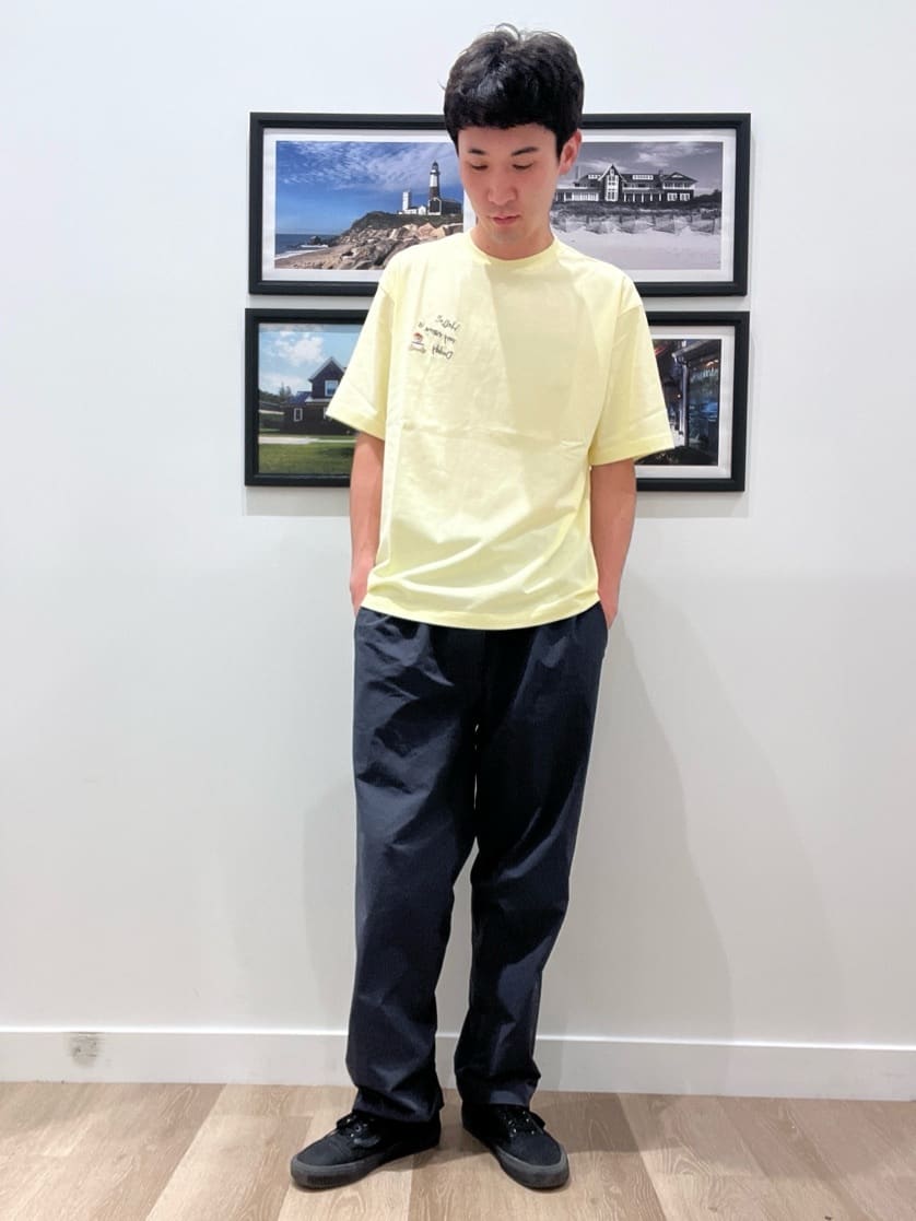 oikawaさんの「Dessin｜【ユニセックス・洗える】Deddy刺繍入り オーガニックコットンTシャツ」を使ったコーディネート