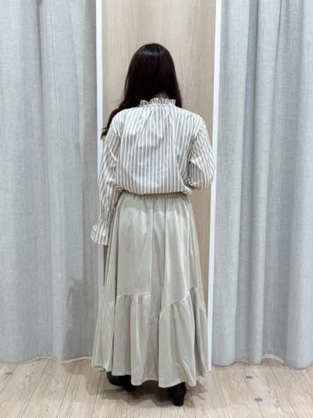 sachiさんの「grove｜フリルカラーリボンブラウス」を使ったコーディネート