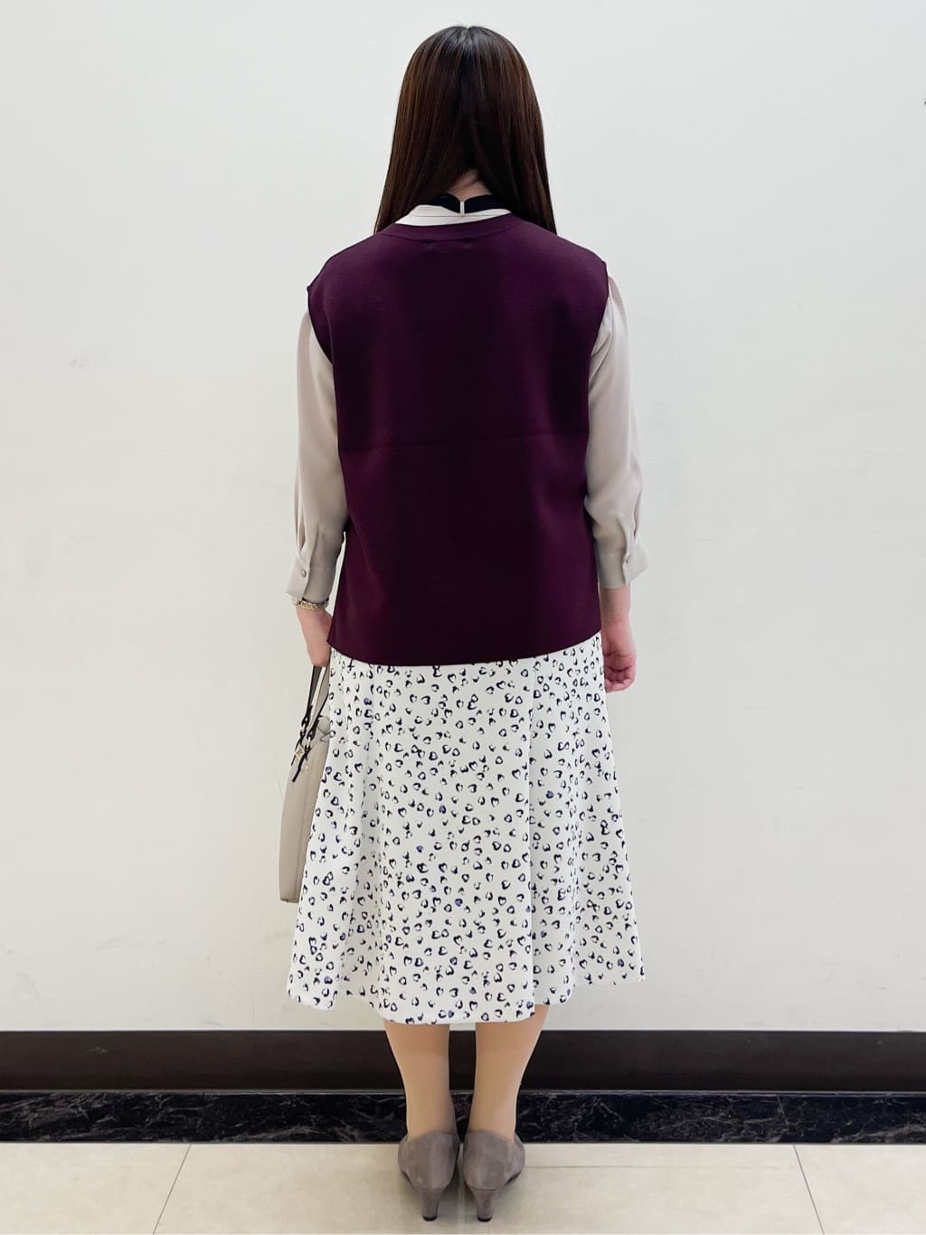 mikikoさんの「Reflect｜ソフトフレアプリントスカート」を使ったコーディネート